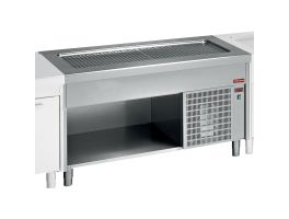 Element met ondiepe kuip op open kast 3x GN1/1