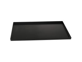Zwarte stalen bakplaat 600x400, rechte rand 20 mm