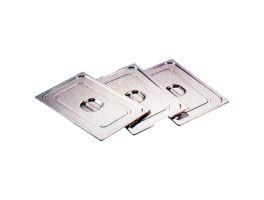 Deksel in inox met handgreep standaard 1/6