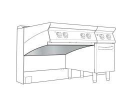 Rugwand voor -TOP- element van 1200 mm