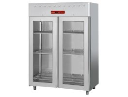 Koelkast 1400 liter geventileerd, 2 glazen deuren GN 2/1