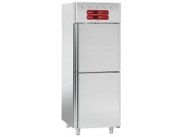 Koelkast en koelkast voor vis 2x350 liter, 2x 1/2 deuren GN 2/1 & 1/1