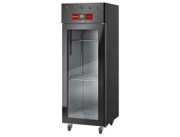 Rijpingskast dry aging voor vlees 600 liter geventileerd, 1 glazen deur, 20xGN 2/1 ZWART