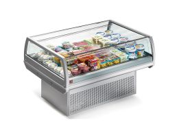 Panoramische gekoelde self-service toonbank
