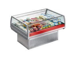 Panoramische gekoelde self-service toonbank