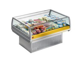 Panoramische gekoelde self-service toonbank