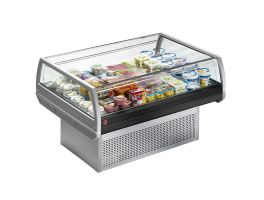 Panoramische gekoelde self-service toonbank