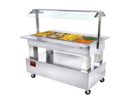 Warm buffet, bain-marie, 4x GN 1/1-150 (wit hout)