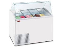 Uitstalvitrine voor roomijs, 10 bakken (5 Lt)
