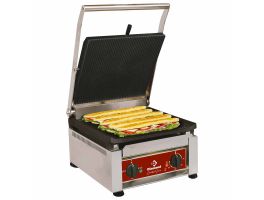 Contact-grill "HOOG RENDEMENT", geëmailleerde platen