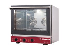 Elektrische convectieoven, 4x 460x340 mm + salamander