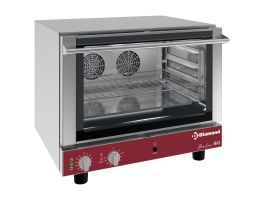 Elektrische convectieoven, 4x 600x400 mm + manuele bevochtiger