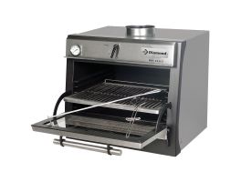 Houtskooloven-BBQ, GN 1/1 (60 Kg/h)/Roestvrij staal