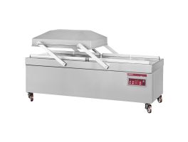 Vaccum machine,  dubbele kamer 1100x730x230 mm. - 250 m3/u