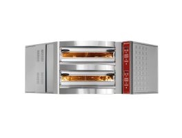 Elektrische hoekoven, 2karmers, 2x 8 pizza's Ø 350 mm