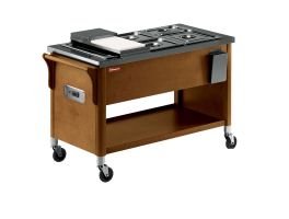 Kar in hout, bac bain marie 3x GN 1/1