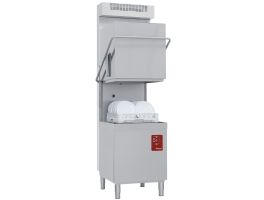 Vaatwasser met kap, mand 500x500 mm + Condensor damp-recovery-eenheid