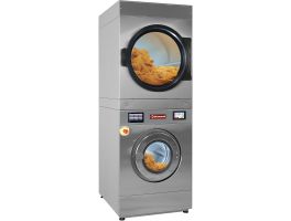 Wasmachine met super centrifugering 14 kg (elektrisch) + roterende droogmachine 14 kg (gas) TOUCH SCREEN
