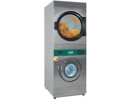 Wasmachine met super centrifugering 14 kg (elektrisch) + roterende droogmachine 14 kg (elektrisch)