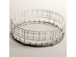Mand voor ronde glazen Ø 350 mm  - Rilsan