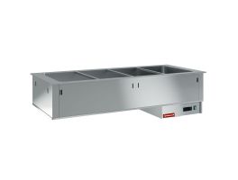 Droog bain-marie element, kuip 3x GN 1/1
