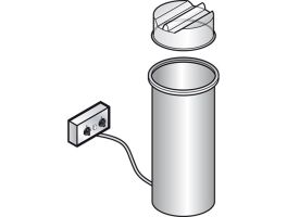 Verwarmde bordenlowerator (met deksel), capaciteit 50-60 Ø 190-260mm