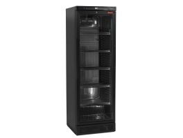 Geventileerde positieve T° vitrine 380 Liter, zwart