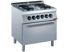 Elektrisch fornuis 4 platen met elektrische oven