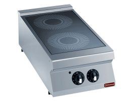 Elektrisch vitrokeramisch fornuis 2 zones -TOP-