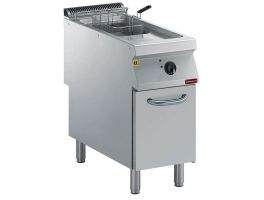 Elektrische friteuse 1 kuip van 15 liter op meubel