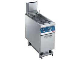 Elektrische friteuse 1 kuip in "Y"vorm 23 liter, op meubel, "DIGIT"
