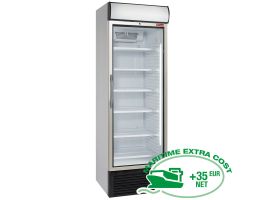 Geventileerde positieve T° vitrine 500 liter, met lichtbak