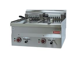 Elektrische friteuse 2 kuipen 10 liter -Top-