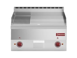 Elektrische braadplaat, 2/3 glad en 1/3 gegroefd -Top-