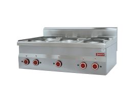 Elektrisch fornuis 5 kookplaten -Top-