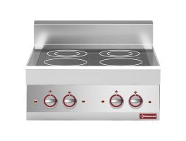 Elektrische vitrokeramische plaat met 4 kookzones -top- "Alpha 650"