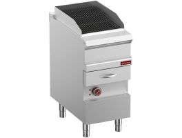 Elektrische stoomgrill, module 1/2, rooster in gietijzer "dubbelzijdig"