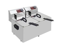 Elektrische friteuse tafelmodel 2x 7 liter