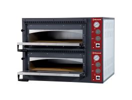 Elektrische oven 2x 4 pizza's, 2 kamers