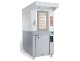 - Warmkast voor elektrische oven, op wielen, met luchtbevochtiger