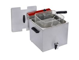 Elektrische friteuse tafelmodel 12 liter + aftapkraan