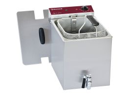 Elektrische friteuse tafelmodel 8 liter + aftapkraan