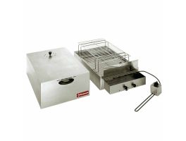 Elektrische rookkamer voor voeding, 2 verdiepingen (400x600 mm + 340x545mm)