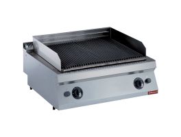 Gas lavasteengrill, rooster in gietijzer 1 mod. -TOP-
