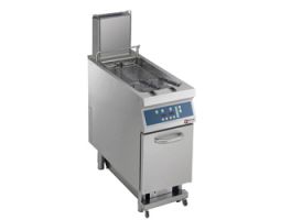 Elektrische friteuse 1 kuip in "Y"vorm 23 liter, op meubel, "DIGIT"