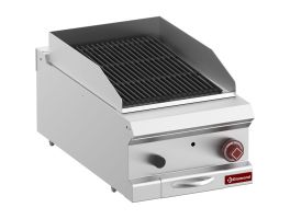 Lavasteengrill, module 1/2, rooster in gietijzer "dubbelzijdig"-Top-