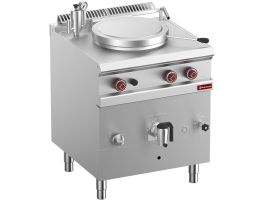 Ronde gas kookketel 50 liter, indirecte verwarming