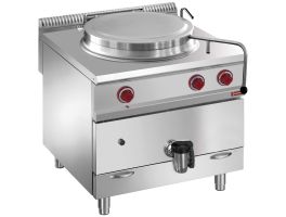 Gaskookketel direkte verwarming, 150 liter, op meubel