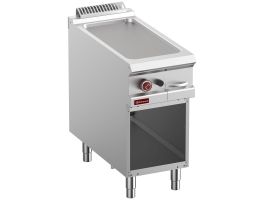 Bakplaat op gas, vlakke plaat module 1/2, op open kast