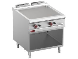 Vakke bakplaat op gas, module 1/1, op open kast